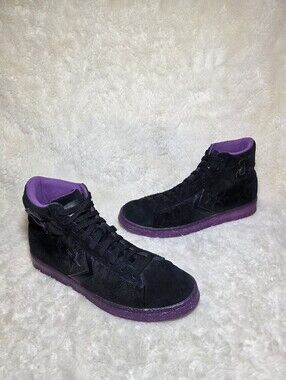 Converse x Joe Freshgoods Pro Leather High Black Purple Sneaker Men 10.5 LikeNew